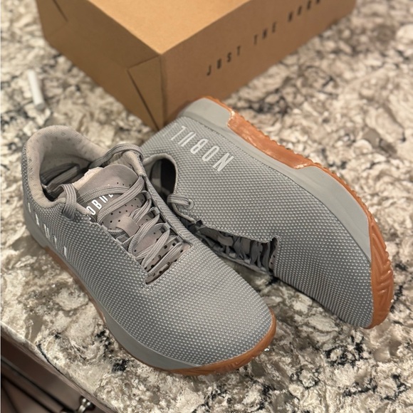 NOBULL Light Gray and Tan Impact Sneaker - Picture 2 of 8